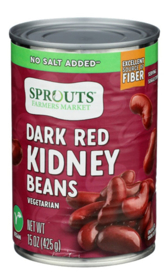 Sprouts No Salt Added Dark Red Kidney Beans