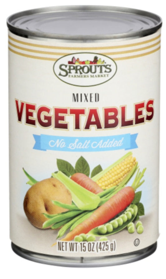 Sprouts No Salt Added Canned Mixed Vegetables