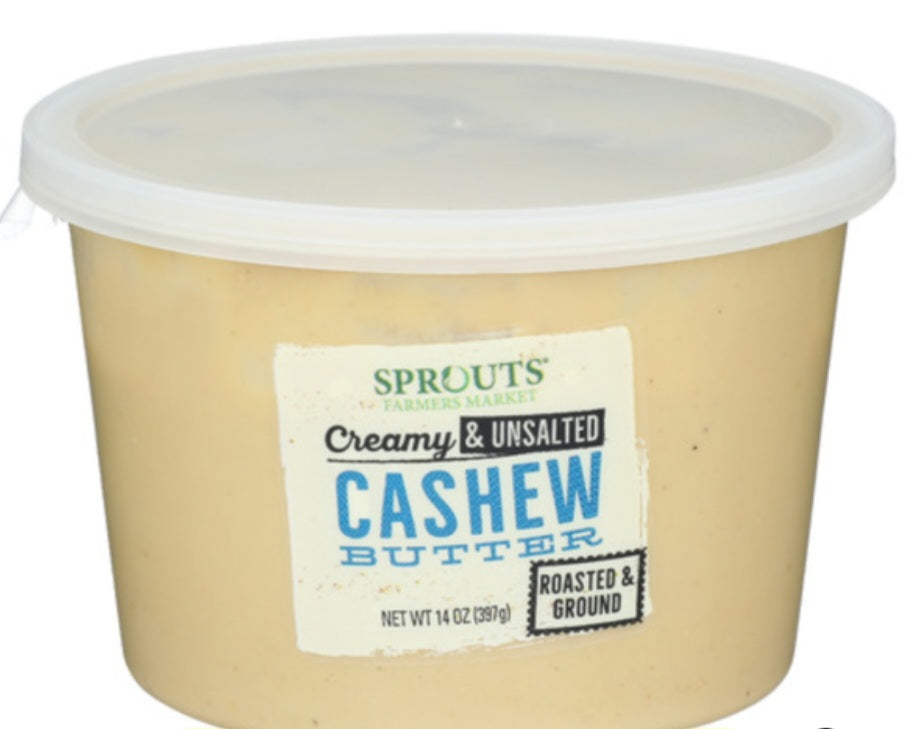 Sprouts Creamy & Unsalted Cashew Butter