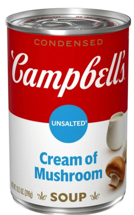 Campbell's Unsalted Cream of Mushroom Soup