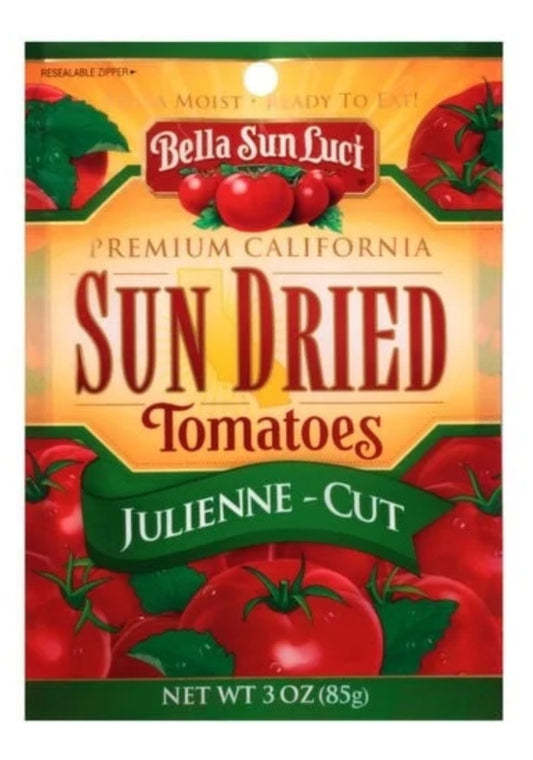 Bella Sun Luci Premium California Julienne-Cut Sun Dried Tomatoes, 3 oz