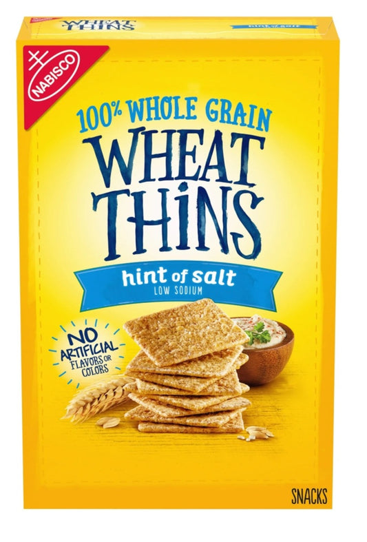 Wheat Thins Wheat Thins Hint of Salt Low Sodium Whole Grain Wheat Crackers, 8.5 oz