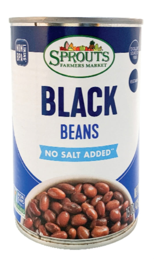 Sprouts No Salt Added Black Beans 15 oz