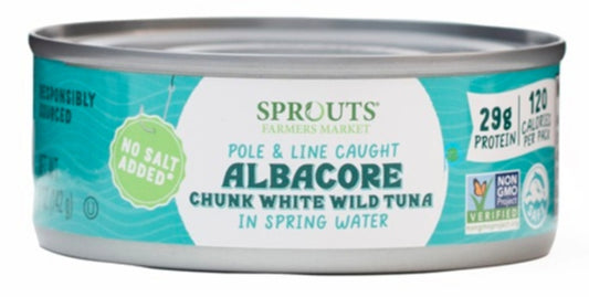 Sprouts No Salt Added Chunk White Albacore Tuna 5 oz