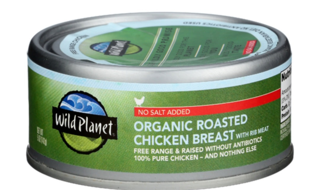 Wild Planet Organic Chicken Breast No Salt 5oz