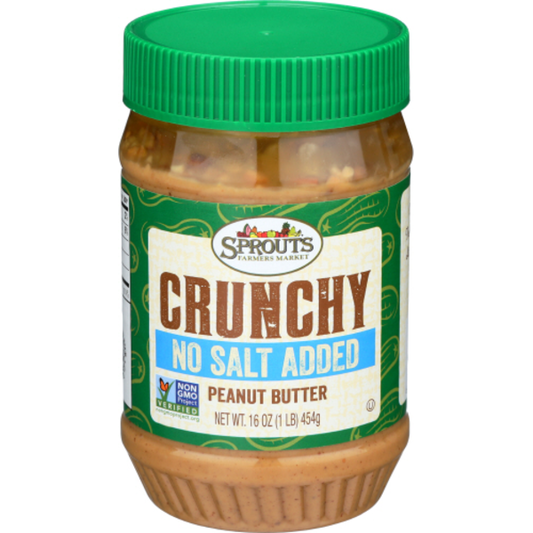 Crunchy No Salt Added Peanut Butter