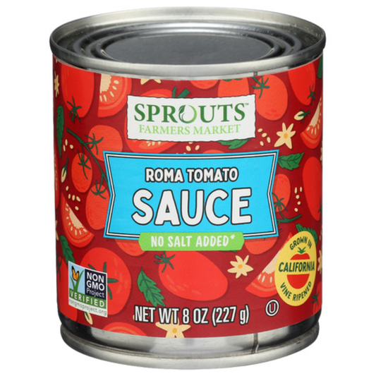 No Salt Added Roma Tomato Sauce 8oz