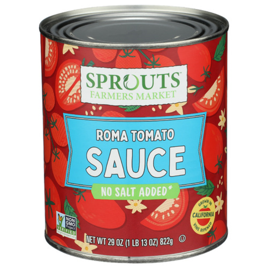 No Salt Added Roma Tomato Sauce 29 oz