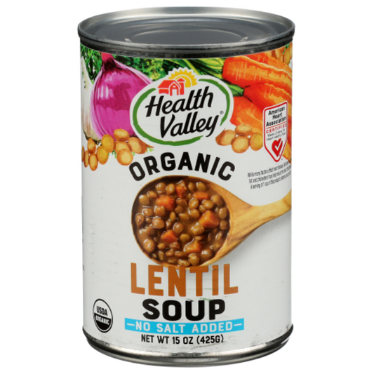 Organic No Salt Lentil Soup