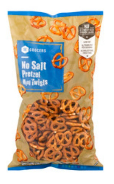 SE Grocers No Salt Pretzel Mini Twists 16 Ounces